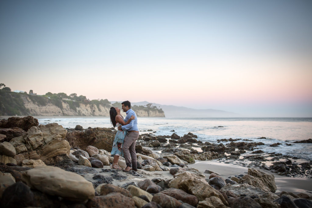point dume engagement session proposal