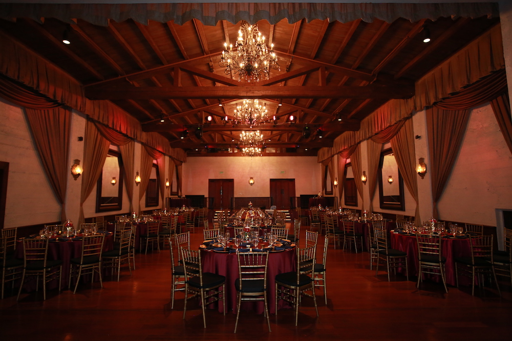 empty wedding reception room Padua Hills