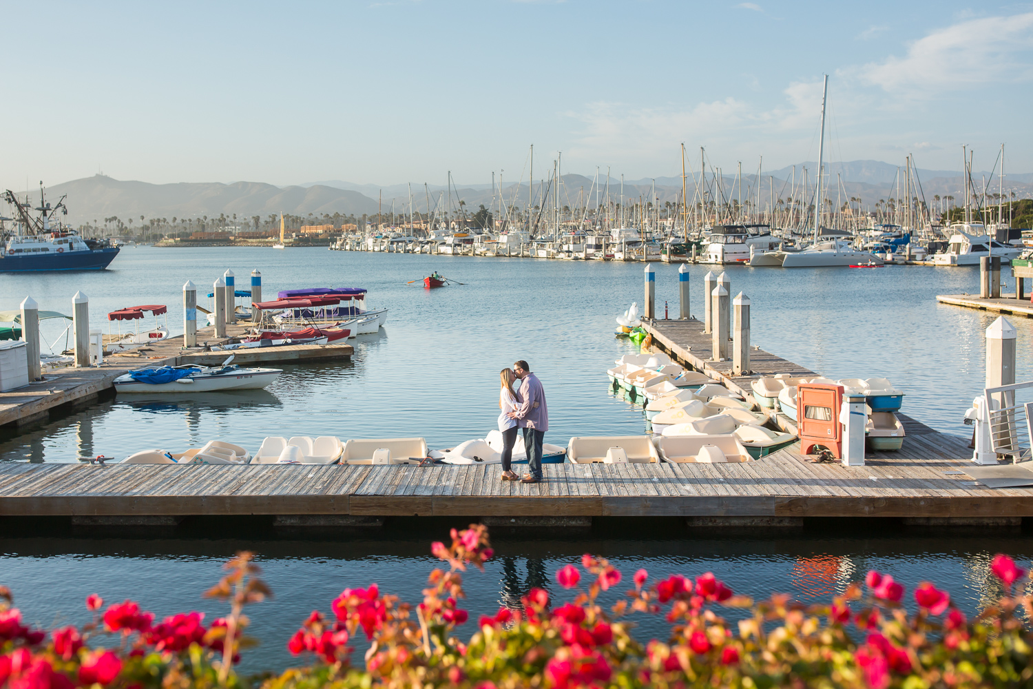 couple on the dock ventura harbor