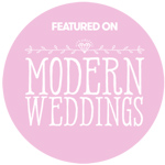 modern weddings badge features
