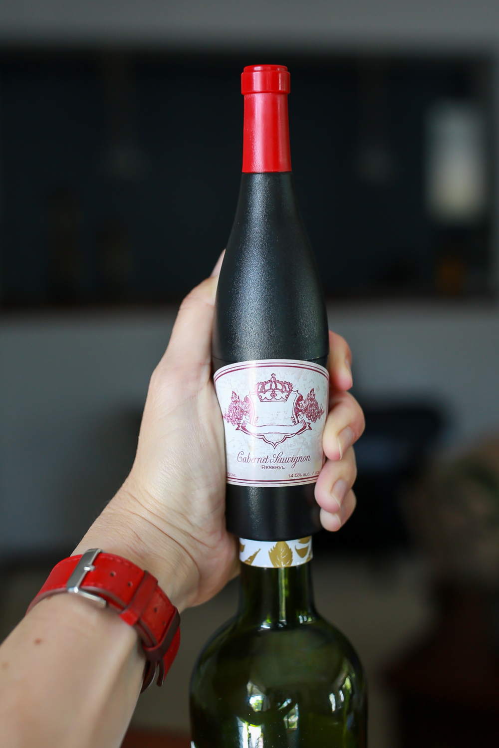 wine bottle shaped opener