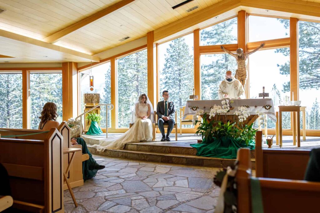 st francis assisi church lake tahoe wedding