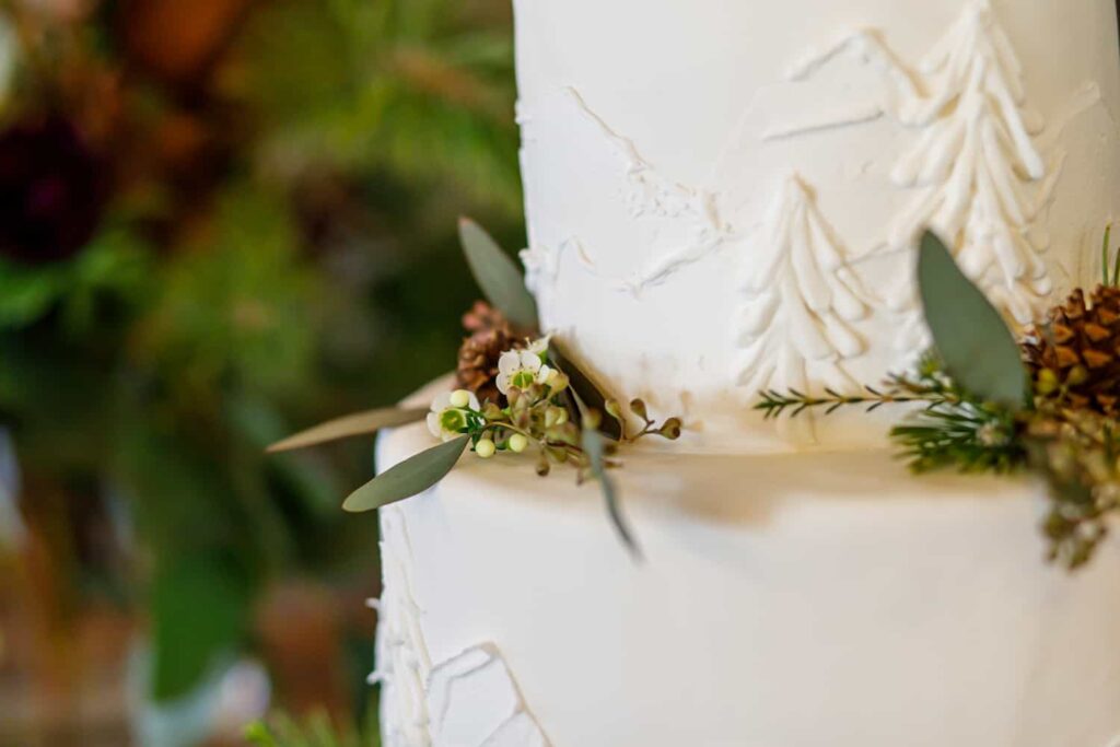 detail on wedding cake chateau incline village lake tahoe