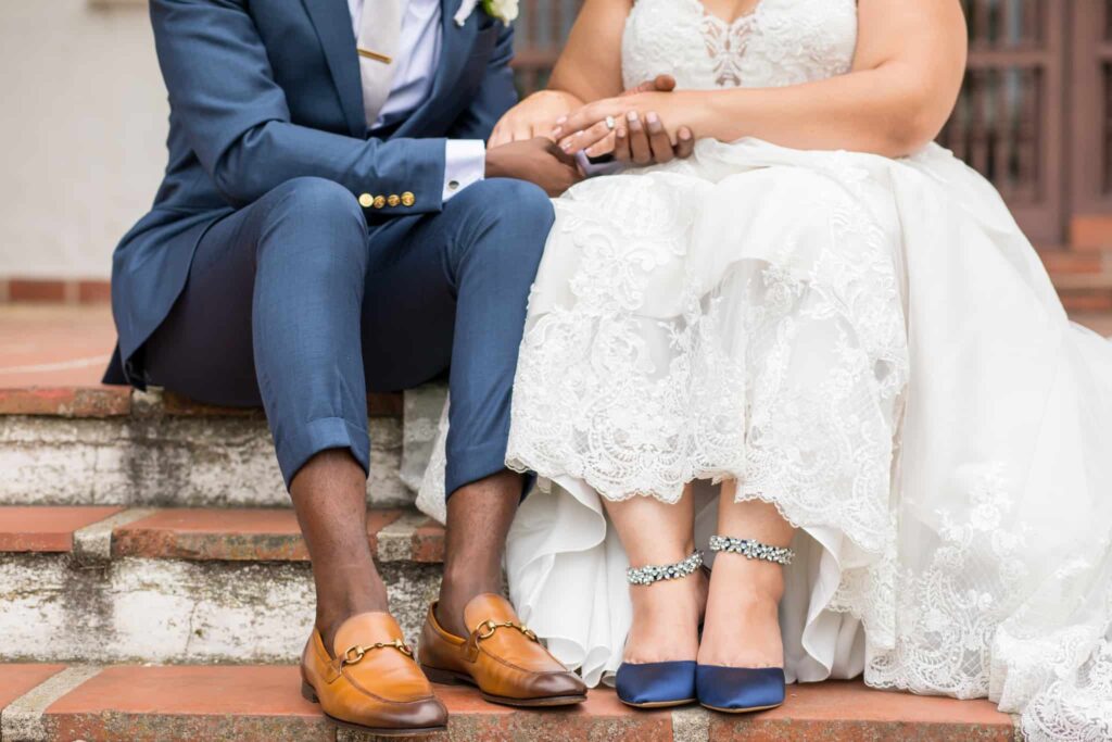 bride and grooms shoes Santa Barbara Wedding
