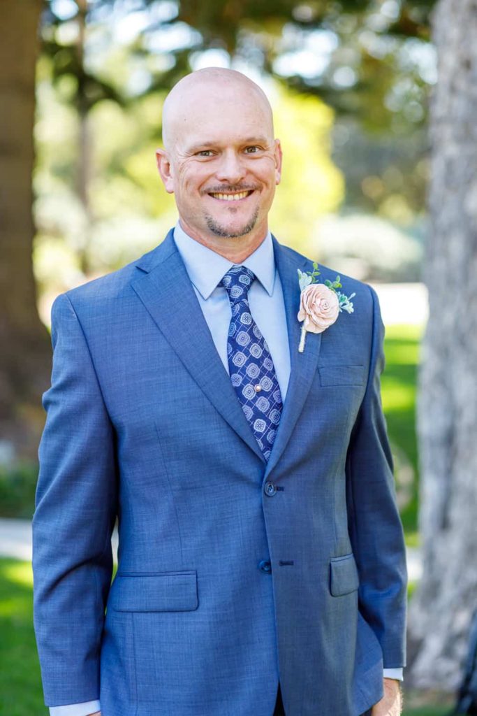 portrait of a groom at camarillo ranch