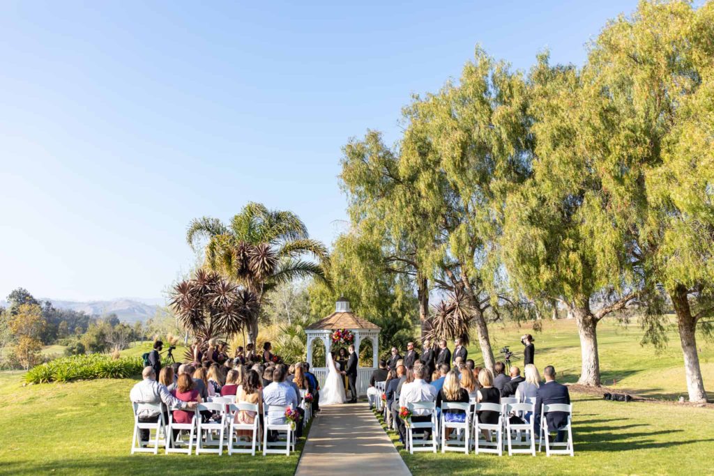 wedding ceremony at sterling hills golf club