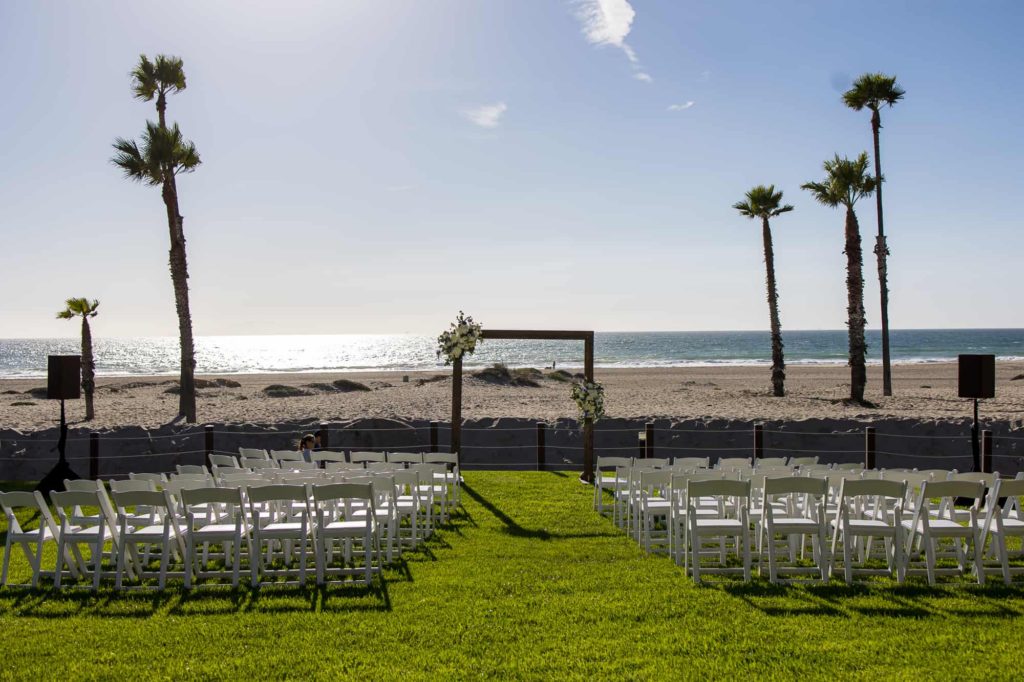 empty wedding ceremony at Zachari Dunes Mandalay Beach Resort