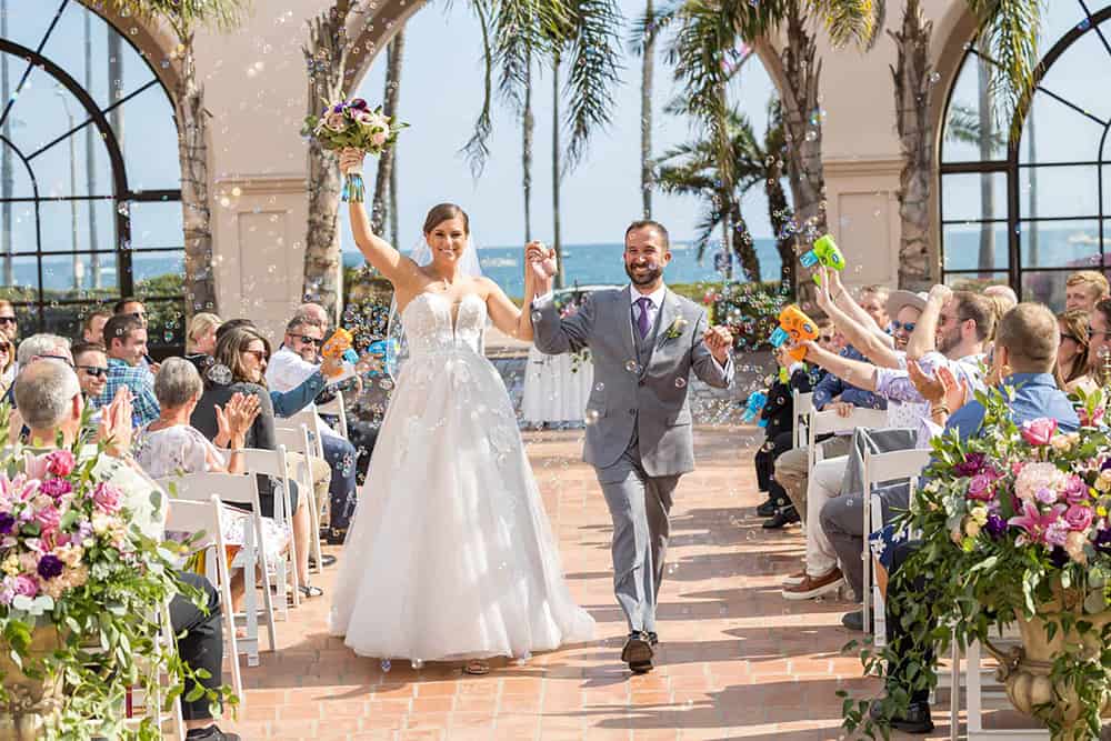 Santa Barbara beachfront wedding photographer at hilton