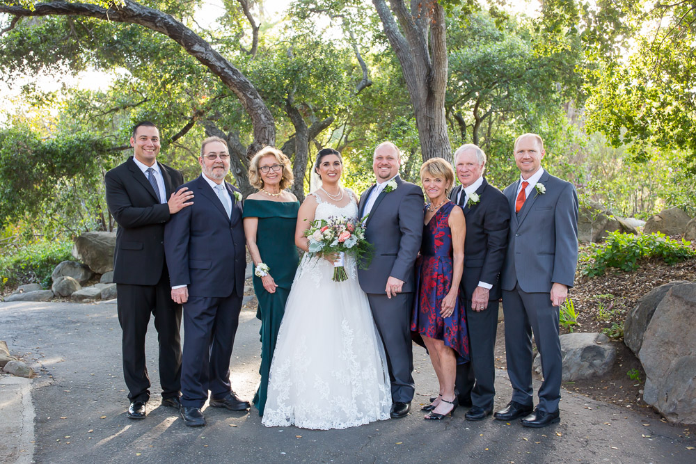 family portrait wedding photography